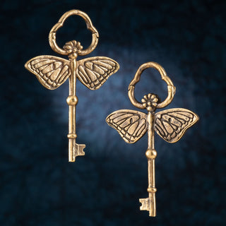 Butterfly Key Brass Hangers