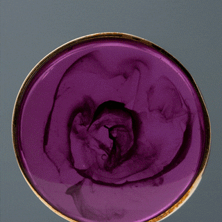 Purple Epoxy and Brass Plugs