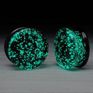 Glow in the Dark Glass Plugs