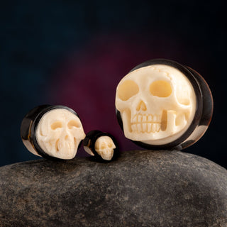 3D Skull Horn Plugs