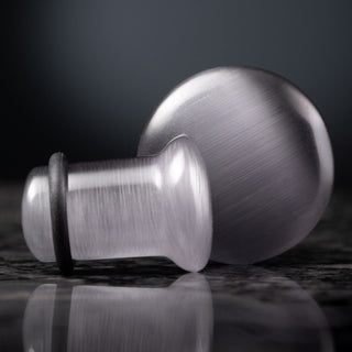 Black Glass Cat Eye Single Flare Plugs *Discontinued*