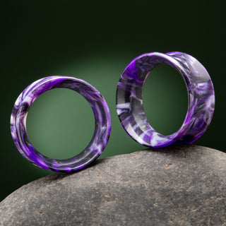 Purple Swirl Resin Tunnels