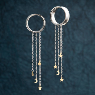 Steel Tunnels with Moon and Star Dangles