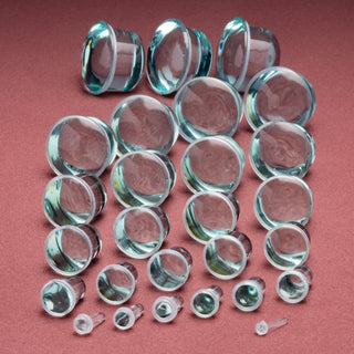 Single Flare Glass Plugs