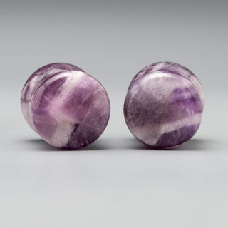 Amethyst Double Flare Plugs #AP-011-5-P (11mm)