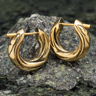 Brass Pin Hoop Earrings Hangers