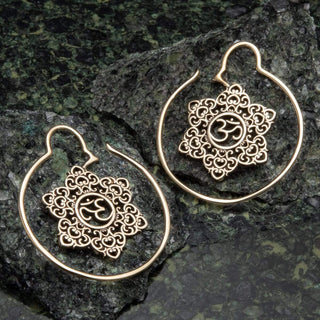 Brass Ohm Earrings Hangers