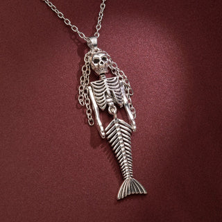 Mermaid Skeleton Necklace