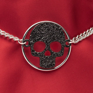 Black Skull Chain Choker