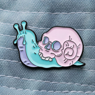 Snail Skull Pin