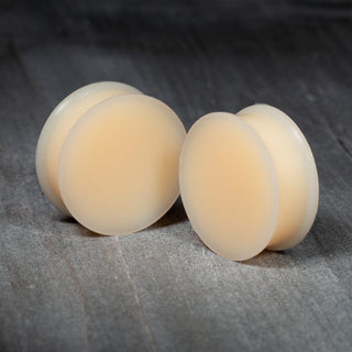 Flesh Silicone Double Flare Plugs F1