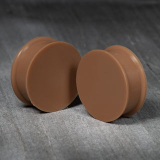 Flesh Silicone Double Flare Plugs F5