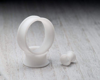 Matte White Thin Silicone Tunnels