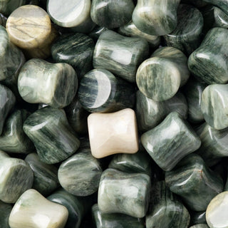 Green Line Jasper Plugs