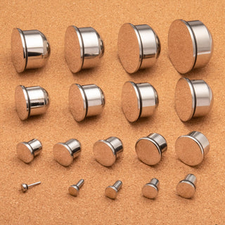 Single Flare Stainless Steel Plugs