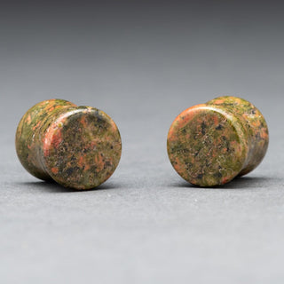 Unakite Double Flare Plugs #UN-011-1-P (11mm)