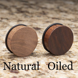 Black Walnut Wood Single Flare Plugs