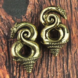 Borneo Brass Ear Weights Hangers