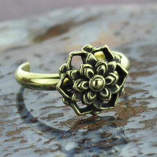 Mandala Brass Toe Ring